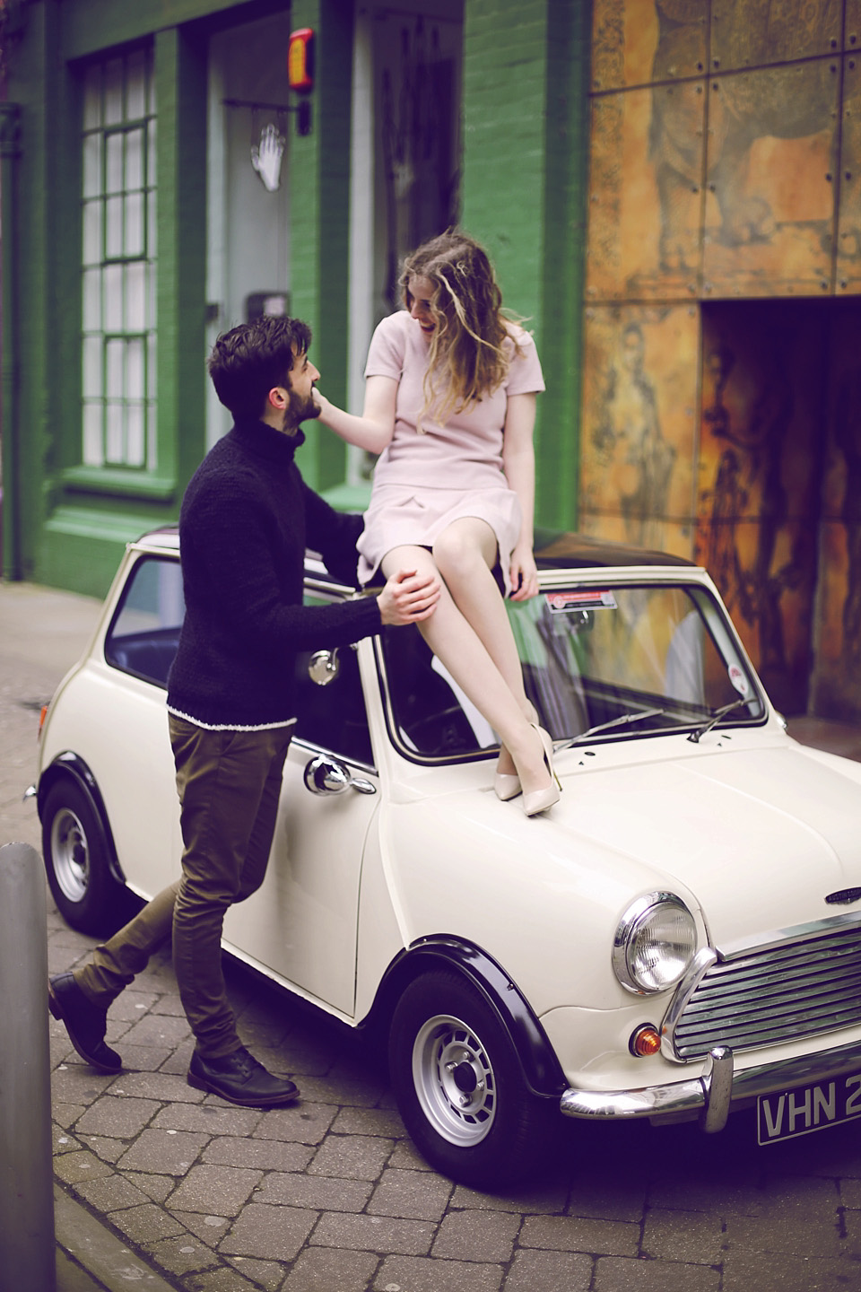 1960s engagement shoot, the custard factory, ella ormerod