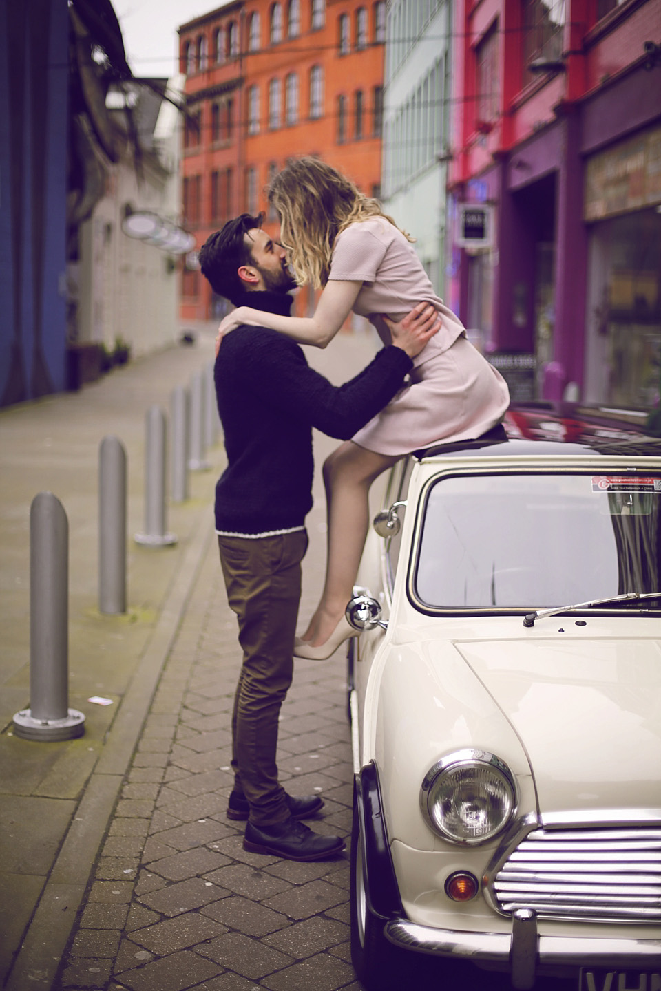 1960s engagement shoot, the custard factory, ella ormerod