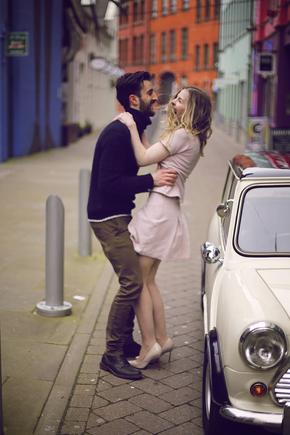 1960s engagement shoot, the custard factory, ella ormerod