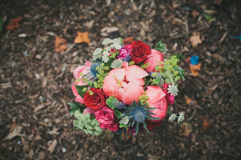 loch lomond weddings, gold wedding dress, floral crown, maureen du preez photography