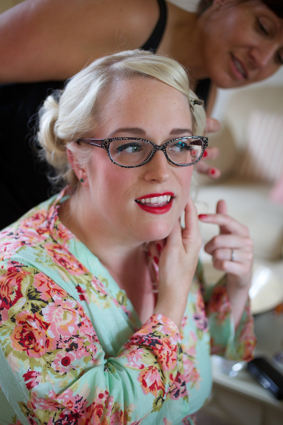 south farm wedding, joanne fleming design, 1950s petticoat, colourful wedding