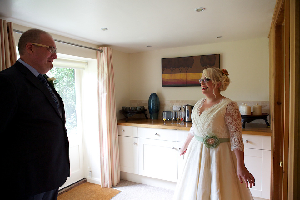 south farm wedding, joanne fleming design, 1950s petticoat, colourful wedding