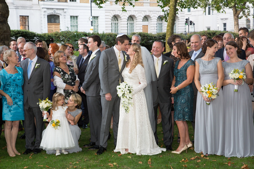 An original 1940s vintage wedding dress sourced from Elizabeth Avey of London, for this traditional Jewish wedding ceremony. Photography by Gee Sagoo. jewish wedding, elizabeth avey, vintage wedding dress, 1940s vintage