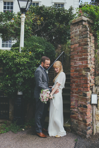 An ASOS Wedding Dress for a Boho Bride and her ‘Country Garden meets English Seaside’ Wedding