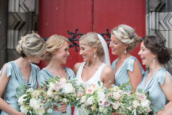 An Amanda Wakeley Gown for an Elegant Summer Garden Inspired Edinburgh Wedding