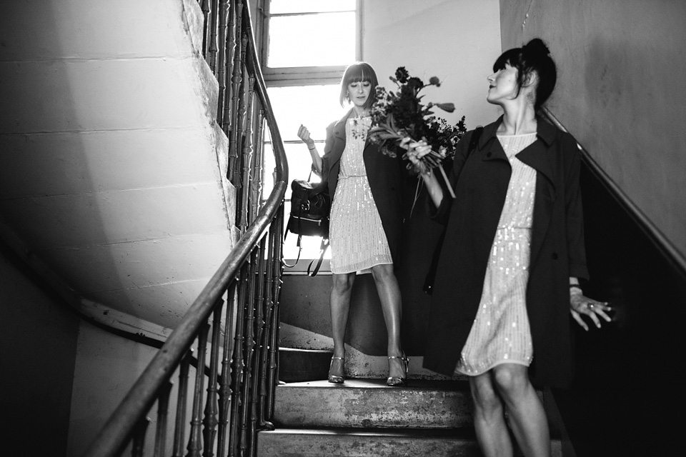 scottish wedding, edinburgh wedding, flossy and dossy wedding dress, caro weiss photography