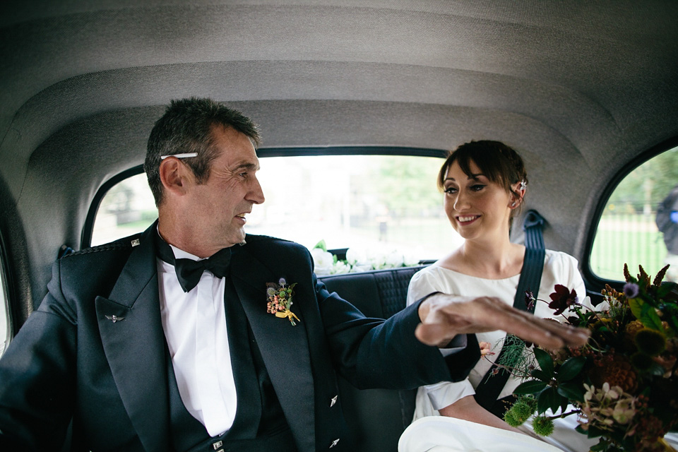 scottish wedding, edinburgh wedding, flossy and dossy wedding dress, caro weiss photography