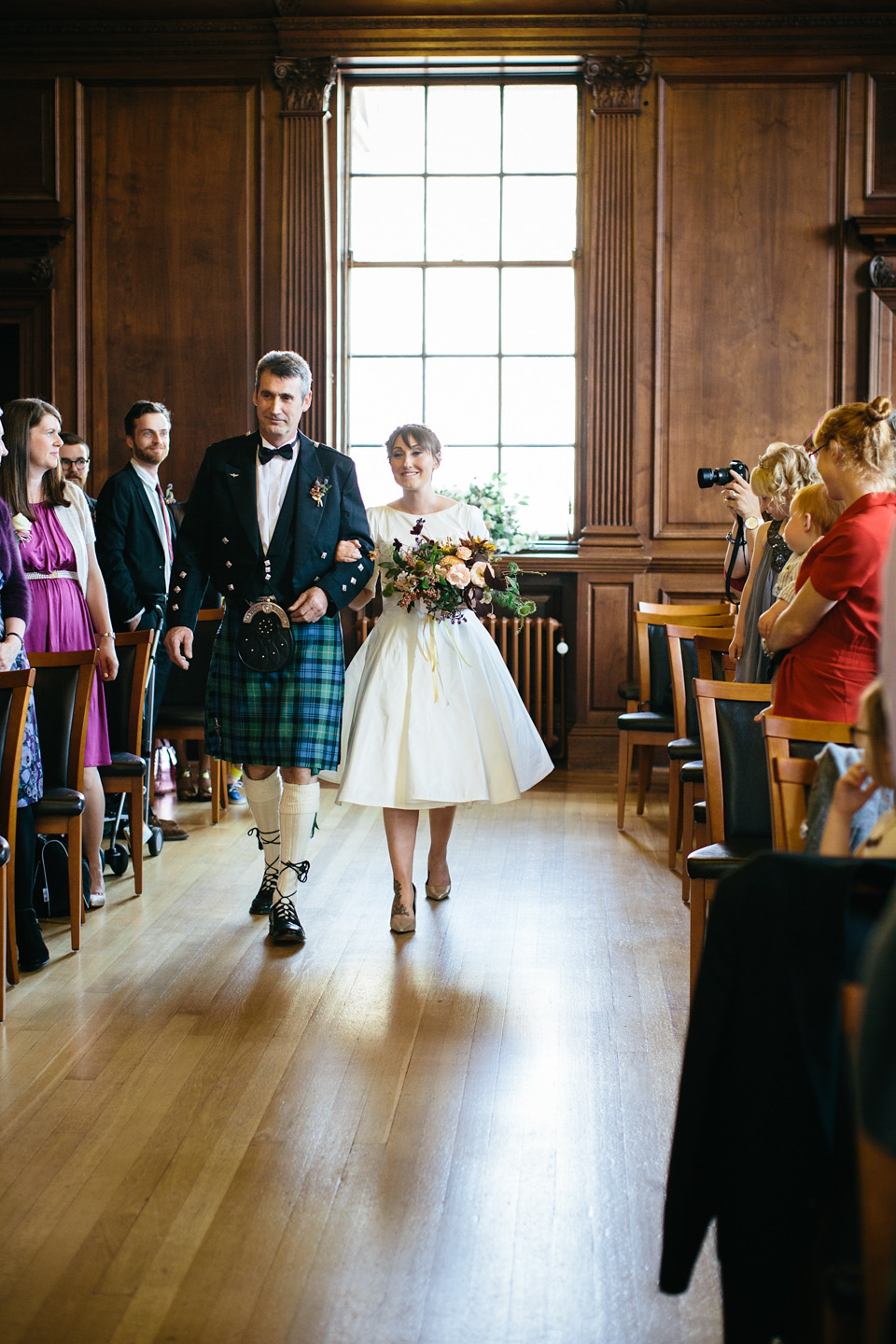 scottish wedding, edinburgh wedding, flossy and dossy wedding dress, caro weiss photography