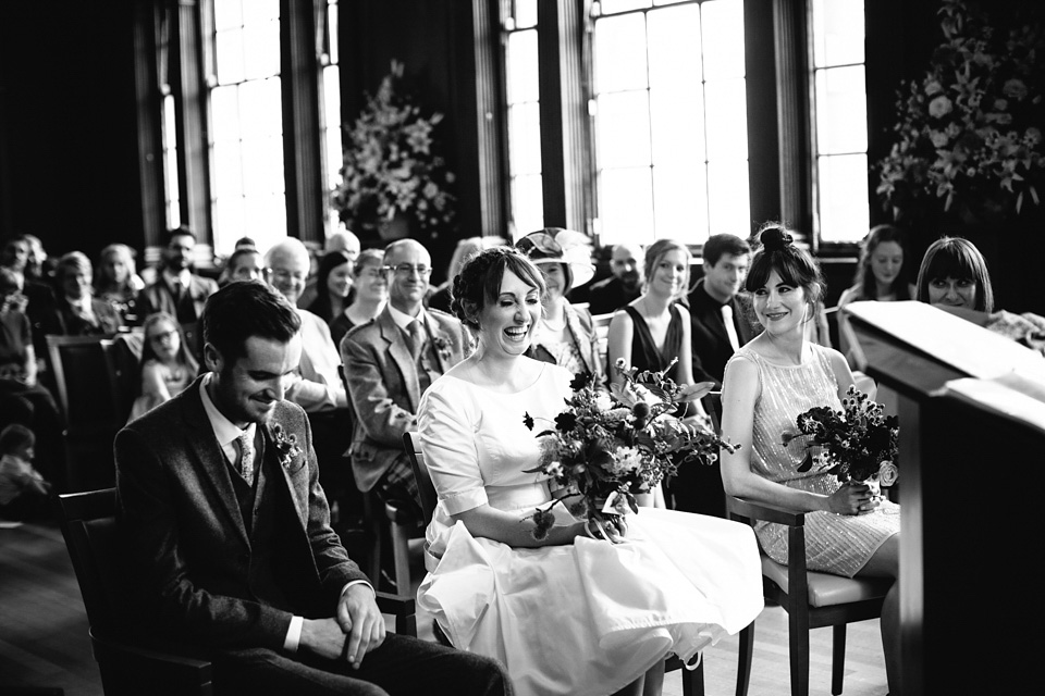 scottish wedding, edinburgh wedding, flossy and dossy wedding dress, caro weiss photography