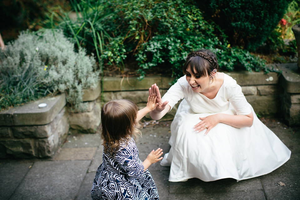 scottish wedding, edinburgh wedding, flossy and dossy wedding dress, caro weiss photography