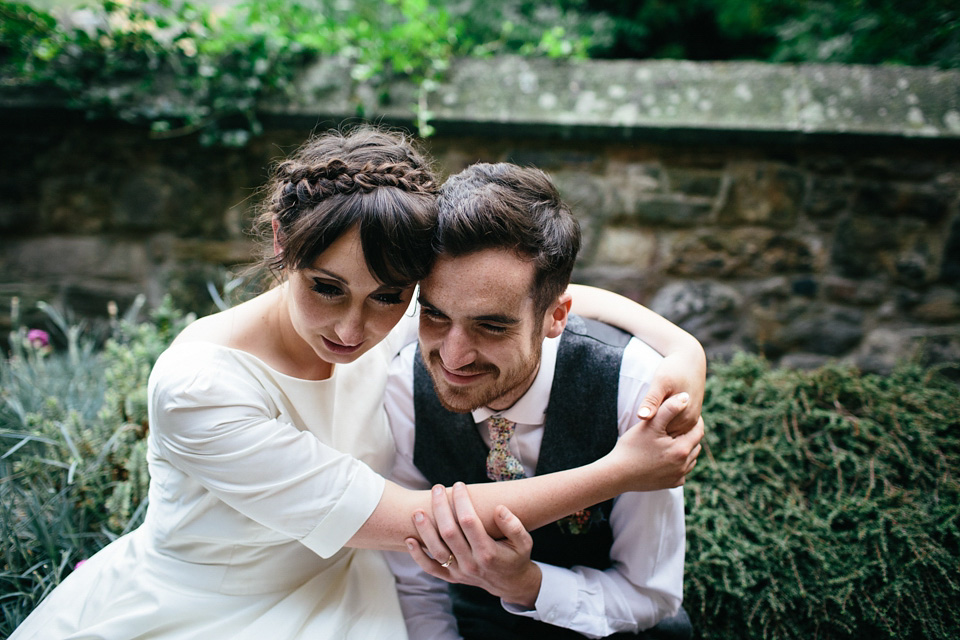 scottish wedding, edinburgh wedding, flossy and dossy wedding dress, caro weiss photography