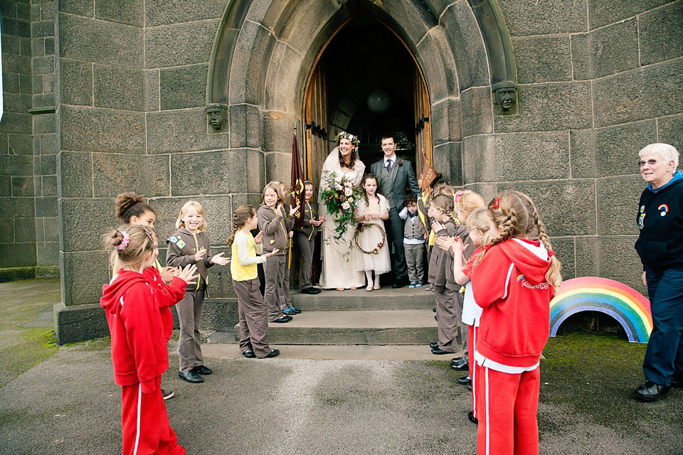 locally sourced wedding, ethical wedding, seasonal wedding, autumn wedding, catherine deane wedding dress, farm wedding, barn wedding