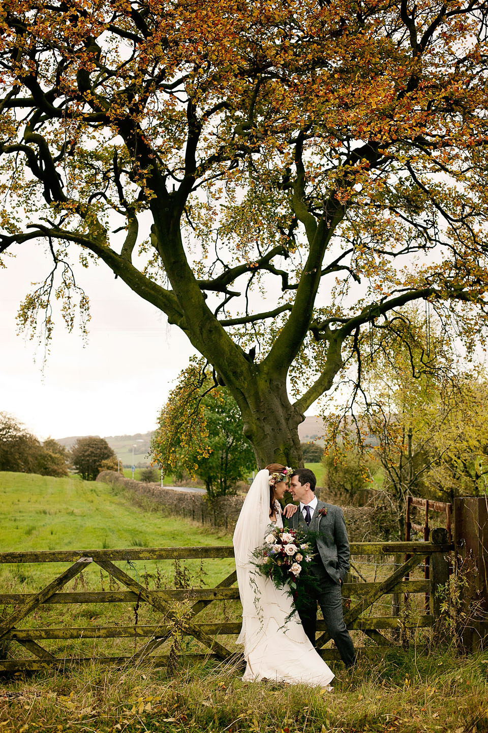 A Catherine Deane Gown for a Locally Sourced and Seasonally Grown Rustic Autumn Farm Wedding Love My Dress UK Wedding Blog Podcast Directory Shop