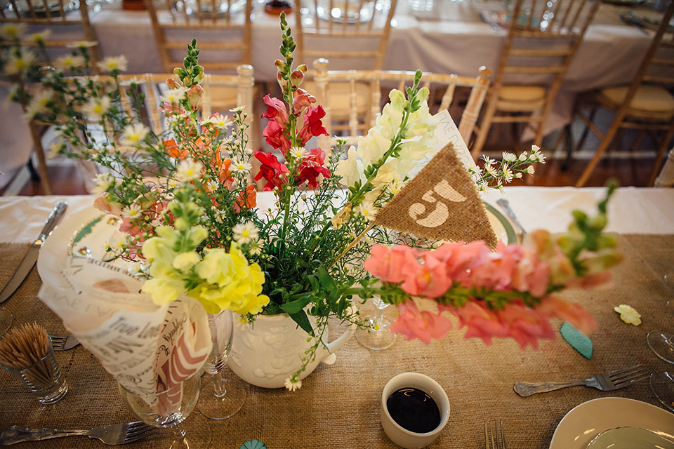 blush pink wedding dress, yolancris, village hall weddings
