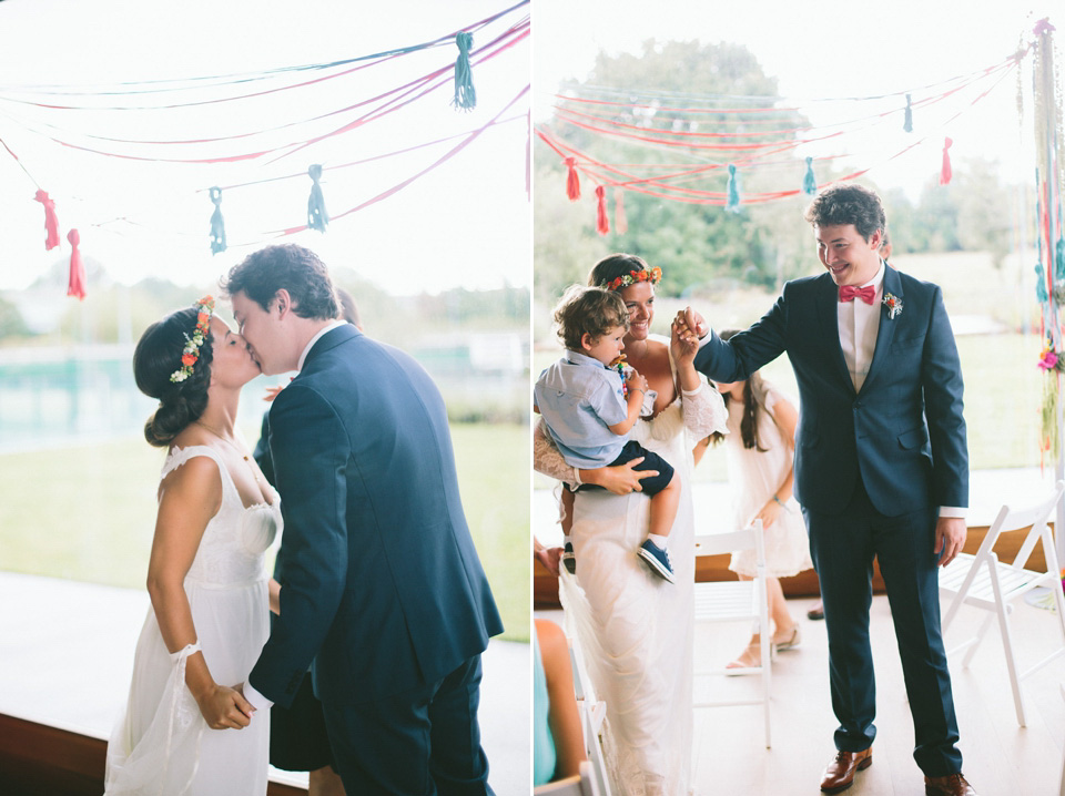 bright and colourful wedding, coral colour wedding