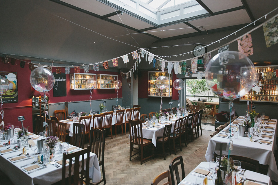 charlie brear wedding dress, the londesborough pub weddings, london weddings, rainy day weddings