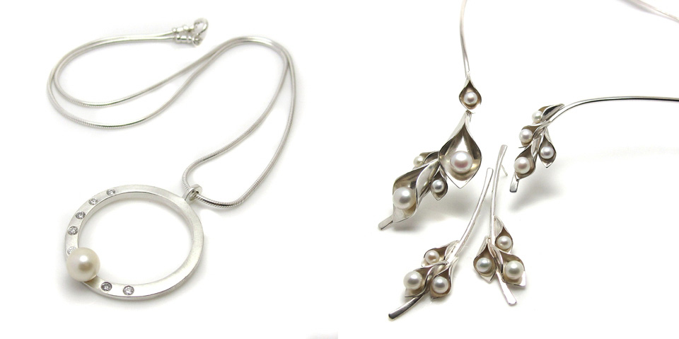 silver wedding jewellery, silver wedding accessories, silver and pearl, emma kate francis