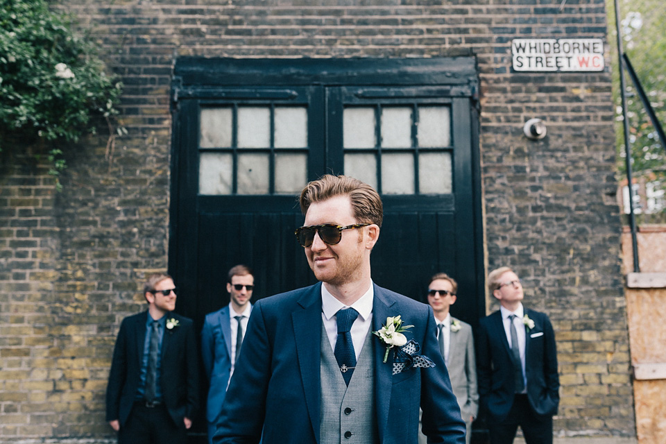 badgley mischka, bridesmaids in black, london pub wedding, brighton photo