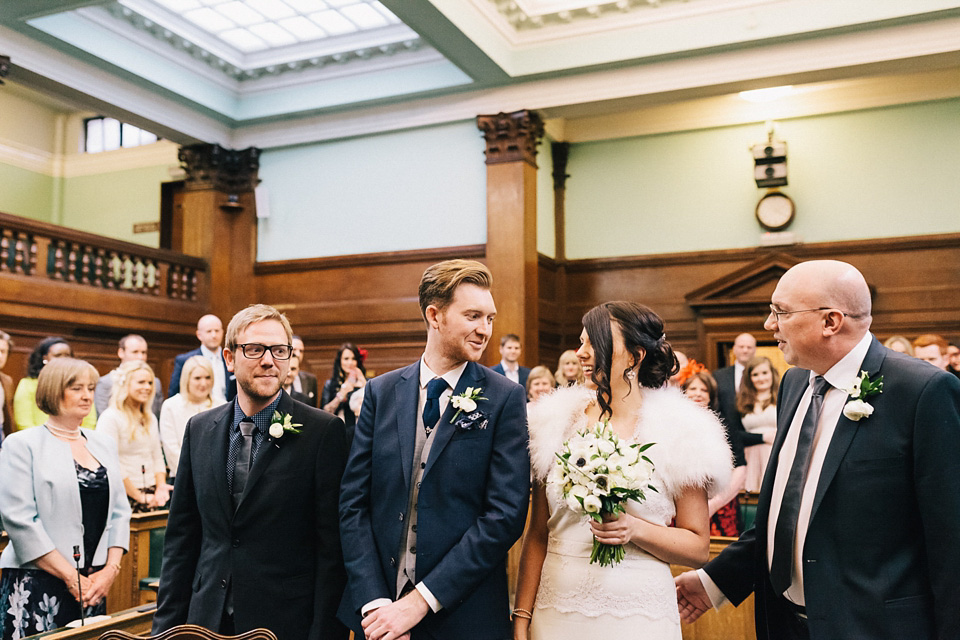 badgley mischka, bridesmaids in black, london pub wedding, brighton photo