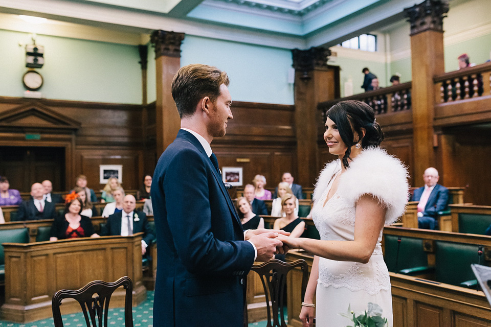 badgley mischka, bridesmaids in black, london pub wedding, brighton photo