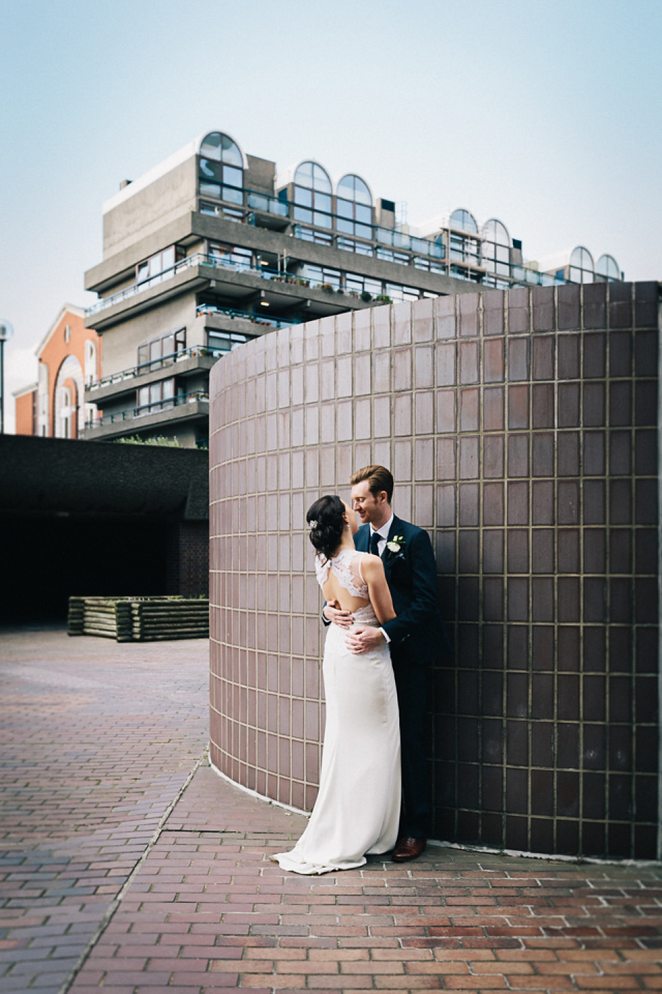 badgley mischka, bridesmaids in black, london pub wedding, brighton photo