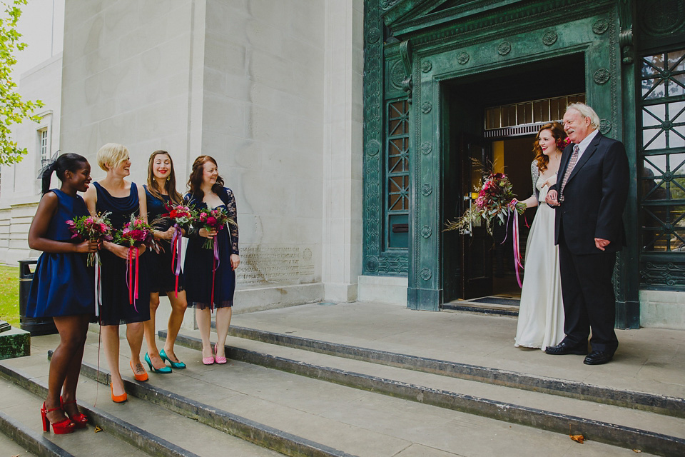 bright colourful wedding, aurea jenny packham, wedding in wales