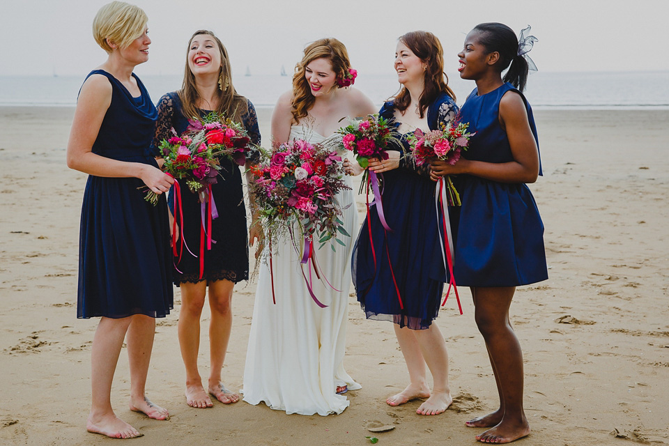 bright colourful wedding, aurea jenny packham, wedding in wales