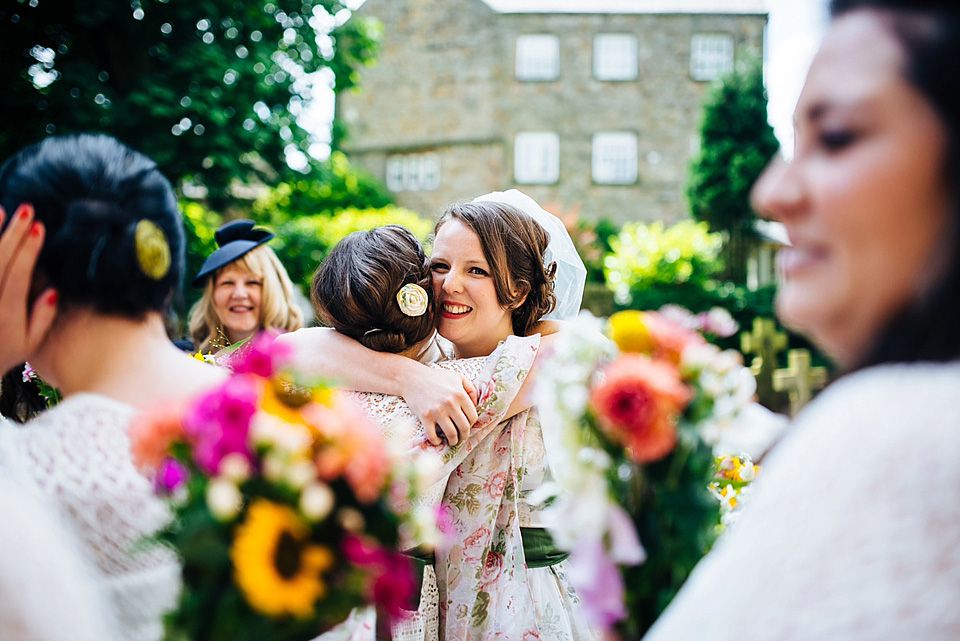 Bridson photography, village hall wedding, 50s vintage wedding dress