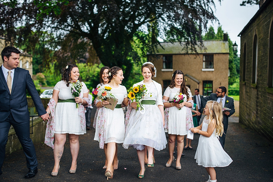 Bridson photography, village hall wedding, 50s vintage wedding dress