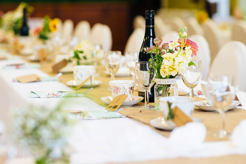 Bridson photography, village hall wedding, 50s vintage wedding dress