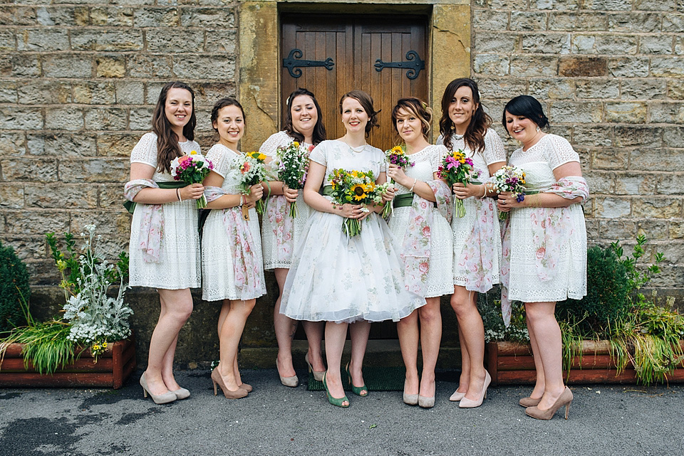 Bridson photography, village hall wedding, 50s vintage wedding dress