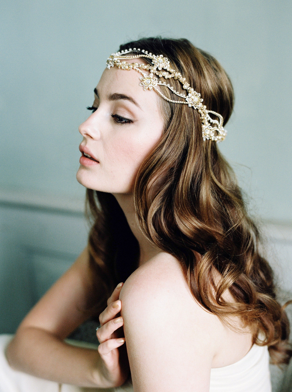 jannie baltzer, luxury headpieces for brides