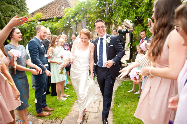 A Chic, Drop-Waist Delphine Manivet Gown for a Peony inspired Wedding