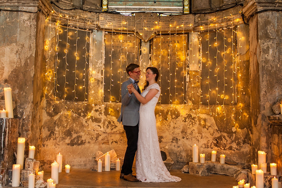 phase eight wedding dress, asylum chapel caroline gardens, sara dalrymple photography