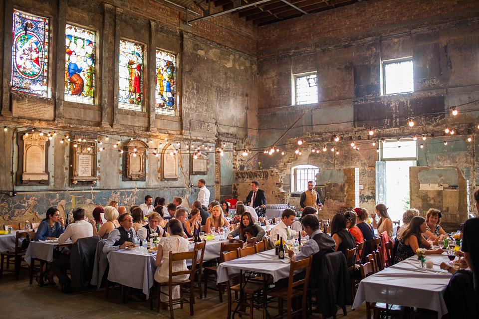 phase eight wedding dress, asylum chapel caroline gardens, sara dalrymple photography