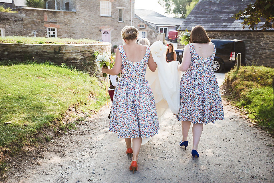 cortana wedding dress, porthilly farm, cornwall weddings, jackson & co wedding photography, green wedding shoes