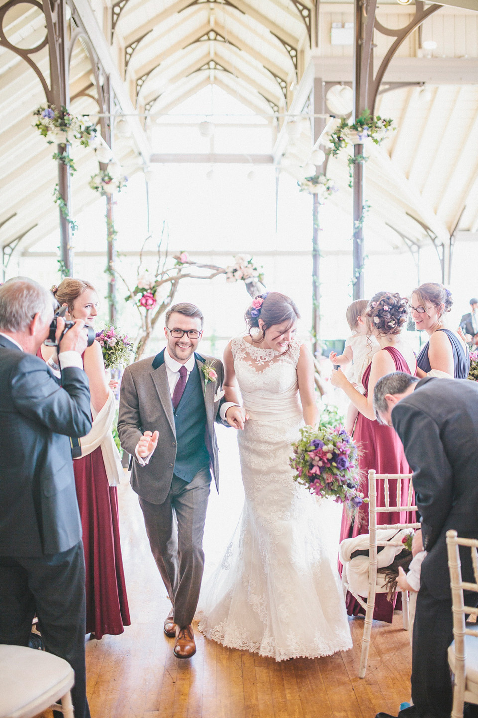 wildflower wedding, locally sourced wedding, sarah jane ethan photography, northumberland weddings