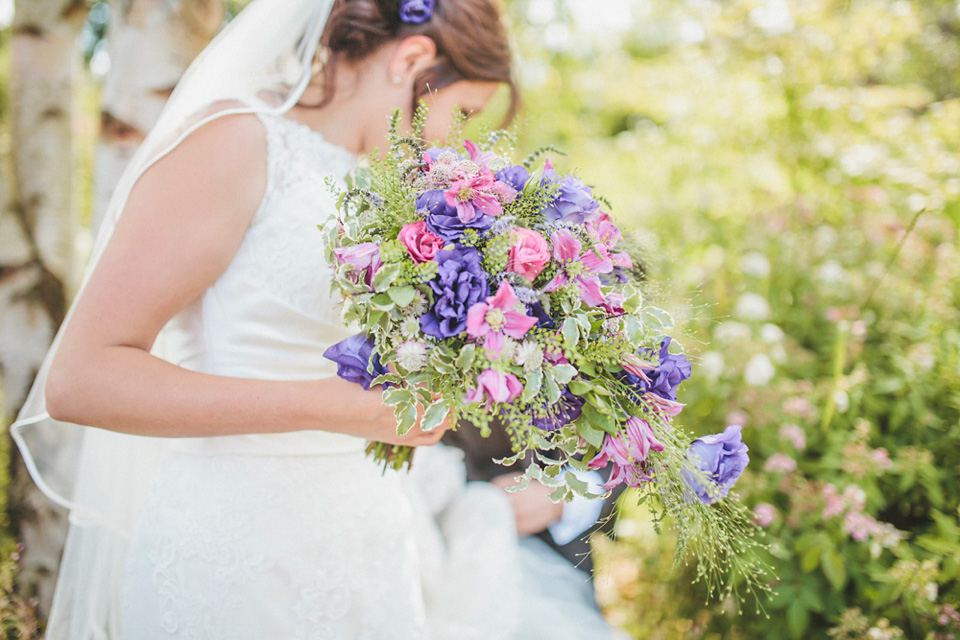 wildflower wedding, locally sourced wedding, sarah jane ethan photography, northumberland weddings