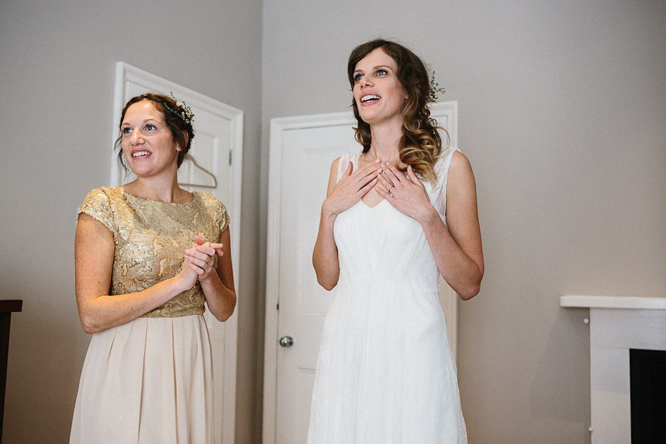 charlie brear wedding dress, godwick  hall norfolk, peach and jo photography, autumn weddings