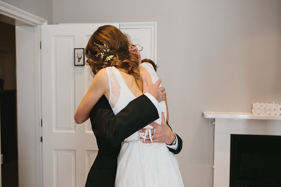 charlie brear wedding dress, godwick  hall norfolk, peach and jo photography, autumn weddings