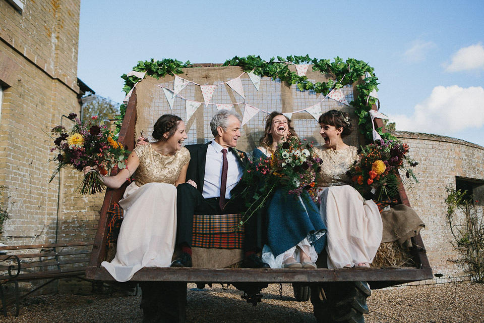 charlie brear wedding dress, godwick  hall norfolk, peach and jo photography, autumn weddings