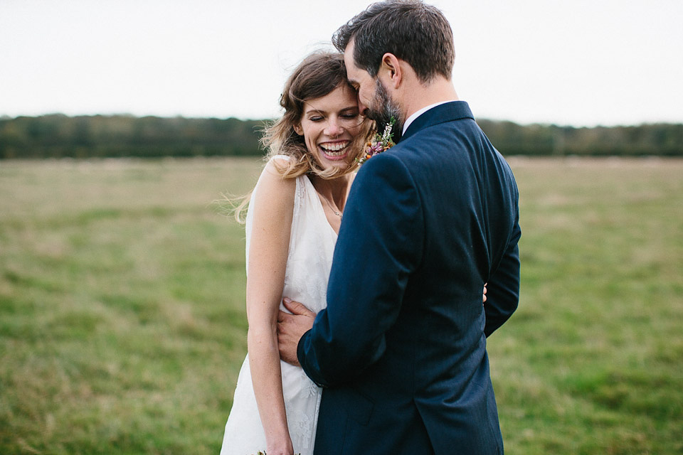 charlie brear wedding dress, godwick  hall norfolk, peach and jo photography, autumn weddings