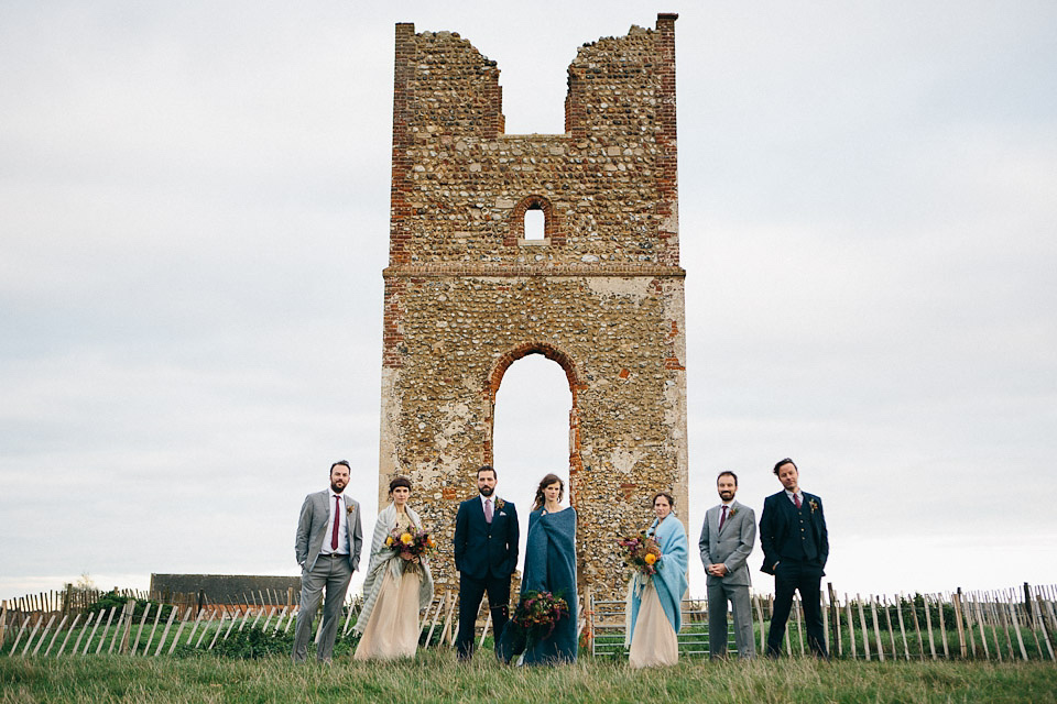 charlie brear wedding dress, godwick  hall norfolk, peach and jo photography, autumn weddings