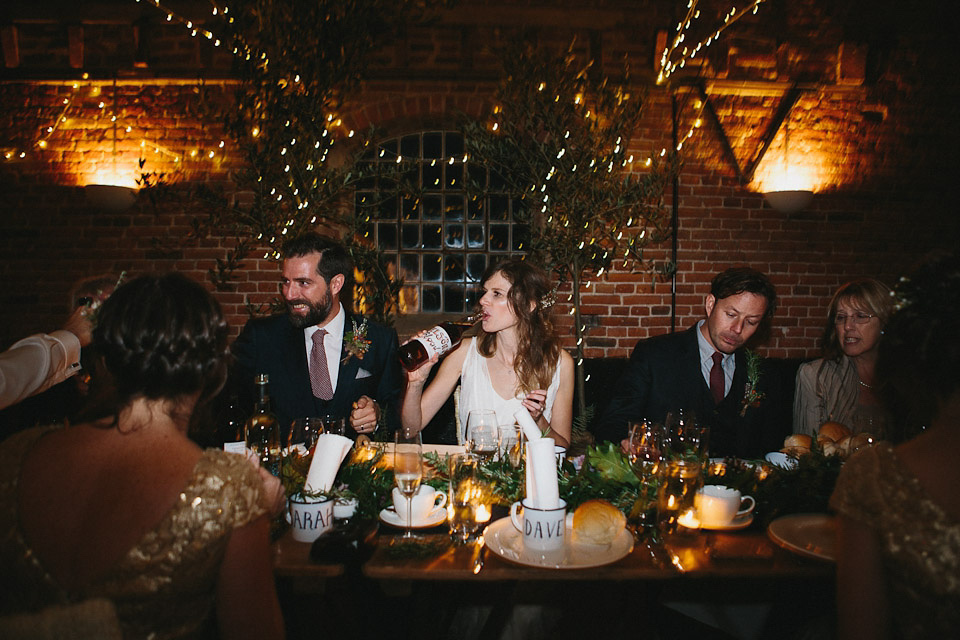 charlie brear wedding dress, godwick  hall norfolk, peach and jo photography, autumn weddings