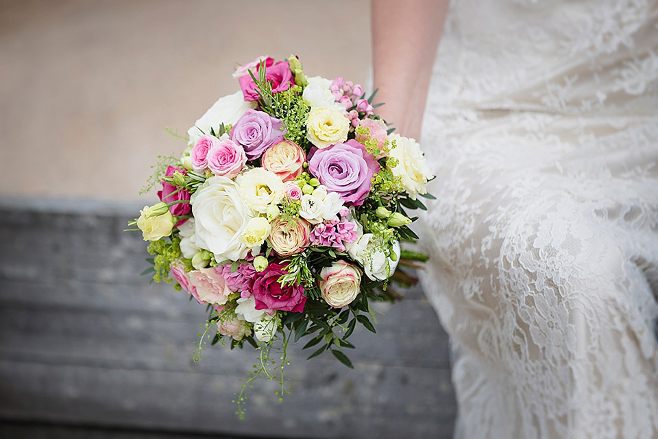 edwardian style wedding dress, sally lacock, whitstable wedding, catherine hill photography