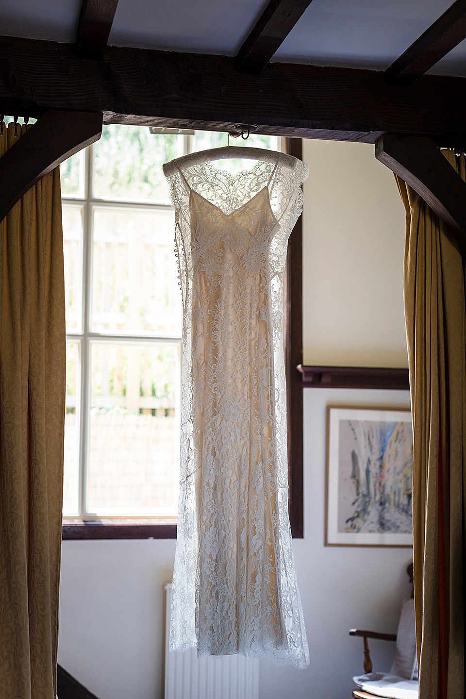 edwardian style wedding dress, sally lacock, whitstable wedding, catherine hill photography