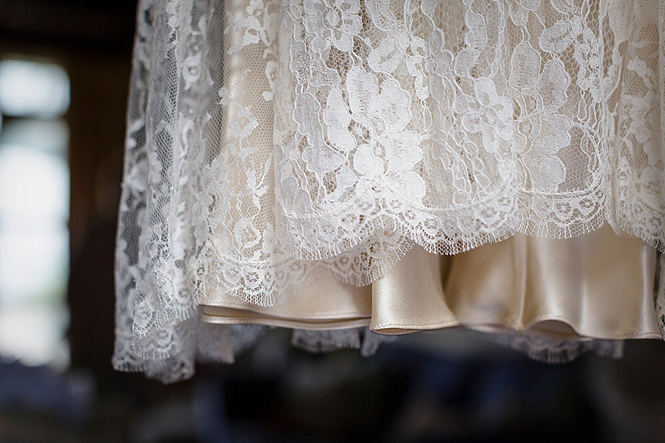 edwardian style wedding dress, sally lacock, whitstable wedding, catherine hill photography