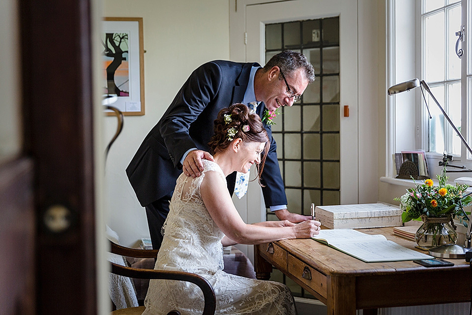 edwardian style wedding dress, sally lacock, whitstable wedding, catherine hill photography