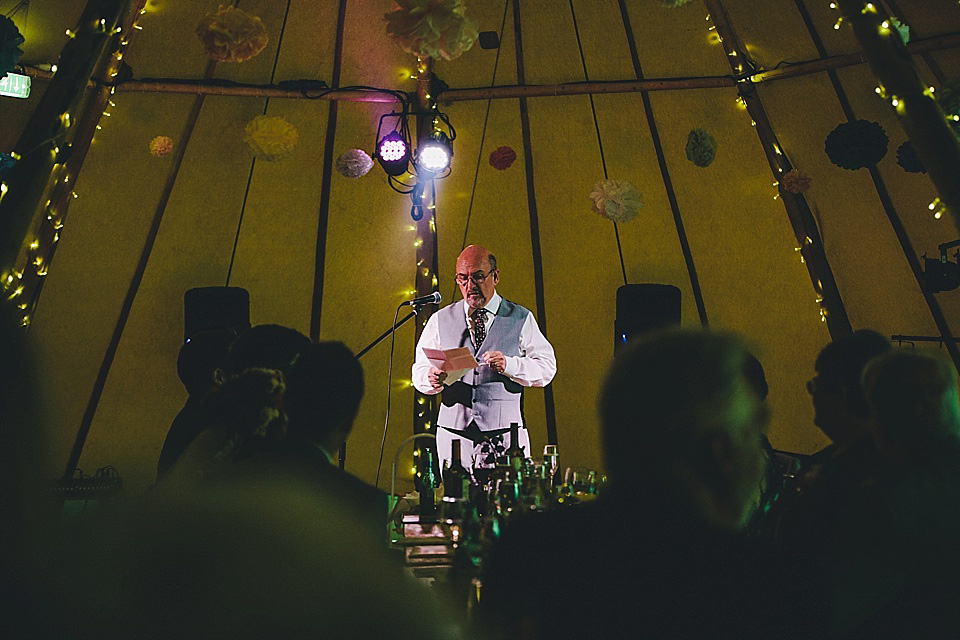 orange floral crown, brinkburn priory wedding