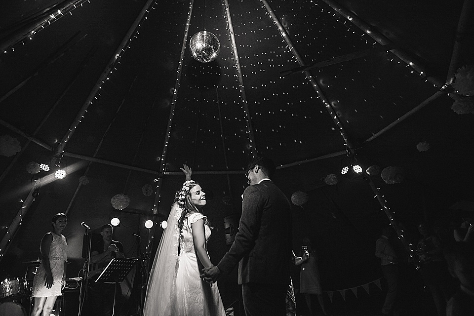 orange floral crown, brinkburn priory wedding